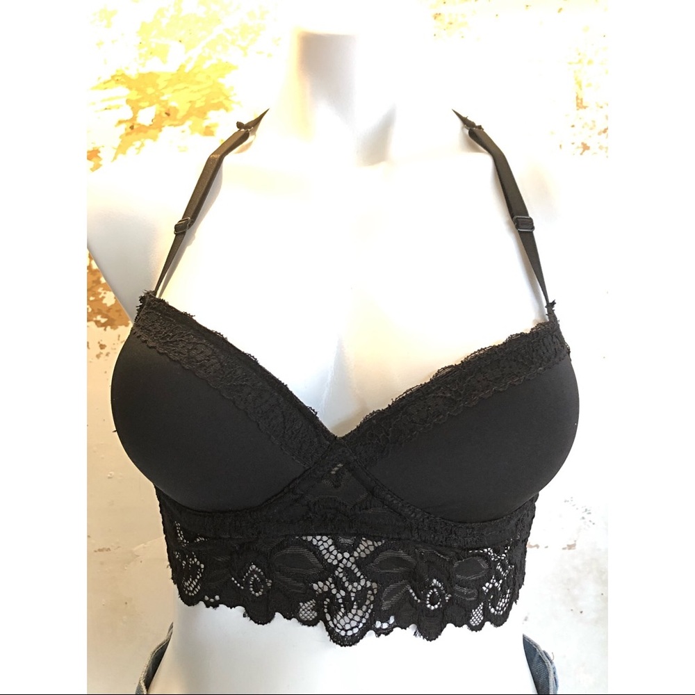 Body Seduxion Black Laced Bralette Medium